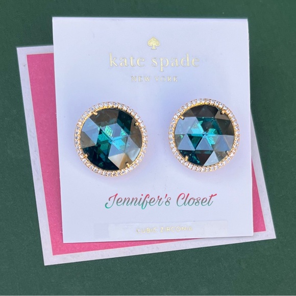 Kate Spade Earrings NWT / Crystal Statement Stud Earrings - Picture 4 of 5